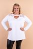 Picture of PLUS SIZE LACE KEYHOLE TOP